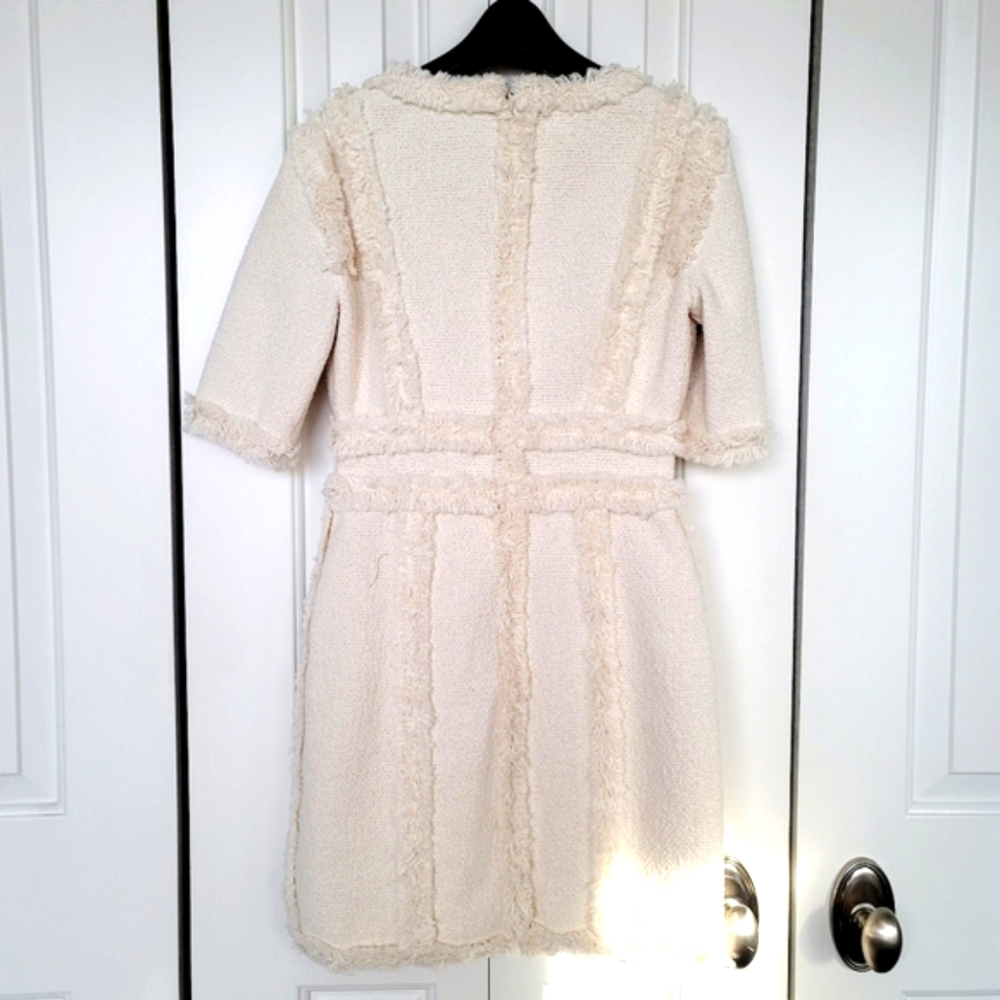 Cream Tweed Dress XS - Picture 2 of 15